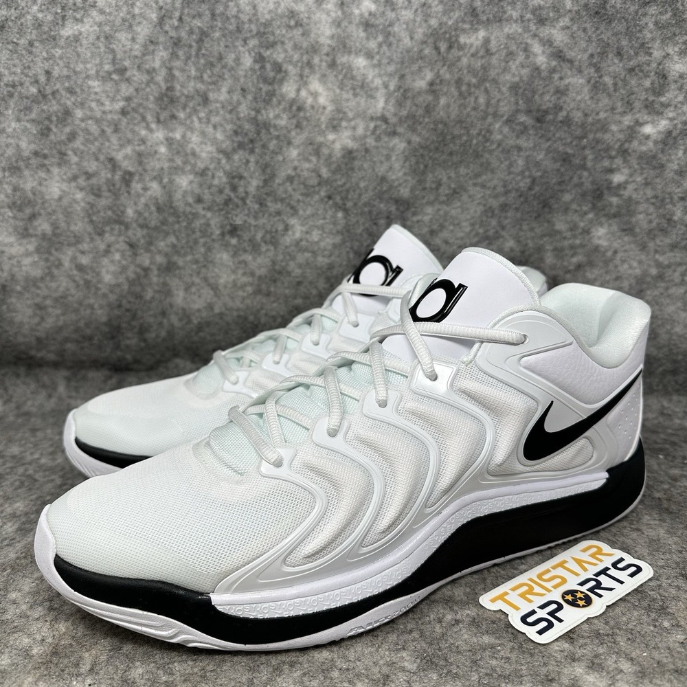 Nike KD 17 TB Basketball Shoes Mens Size 13 White Black HJ7387-101
